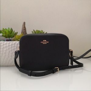 Coach Leather Camera Crossbody Bag